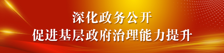 深化政務(wù)公開(kāi)促進(jìn)基層政府治理能力提升